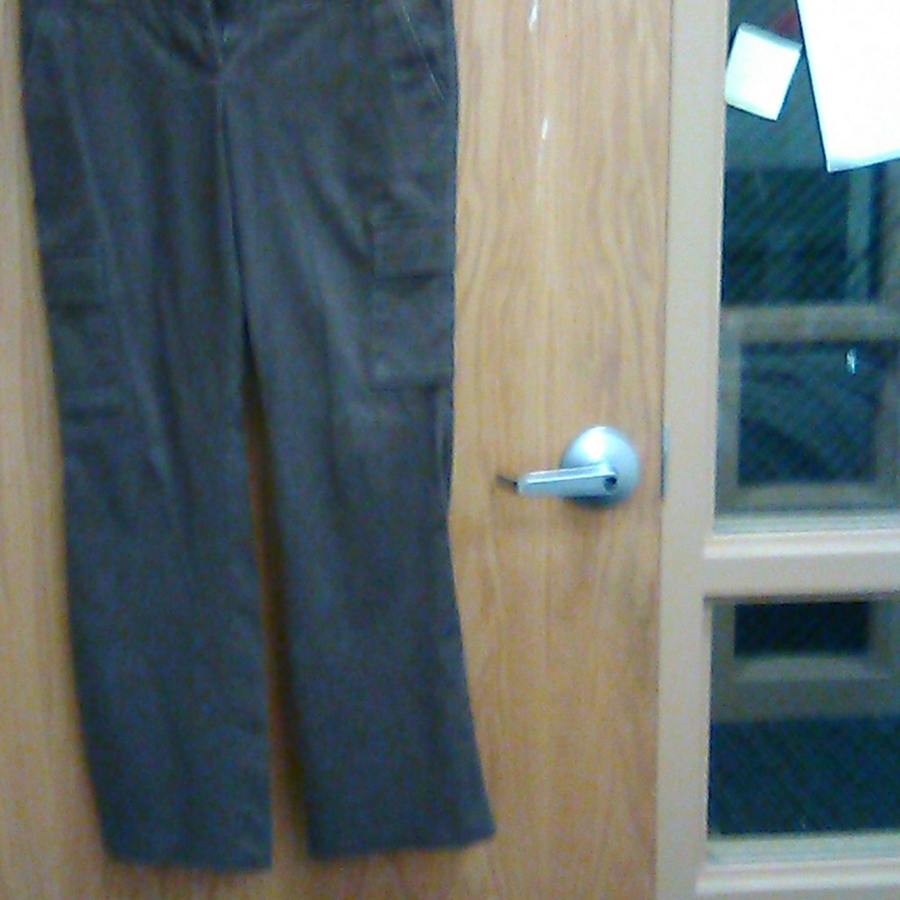 Chocolate brown, cargo pants, Drew Fit